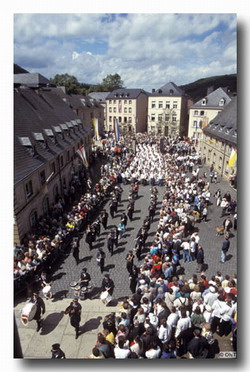 Traditional Luxembourg Dance - Echternach Dancing Procession